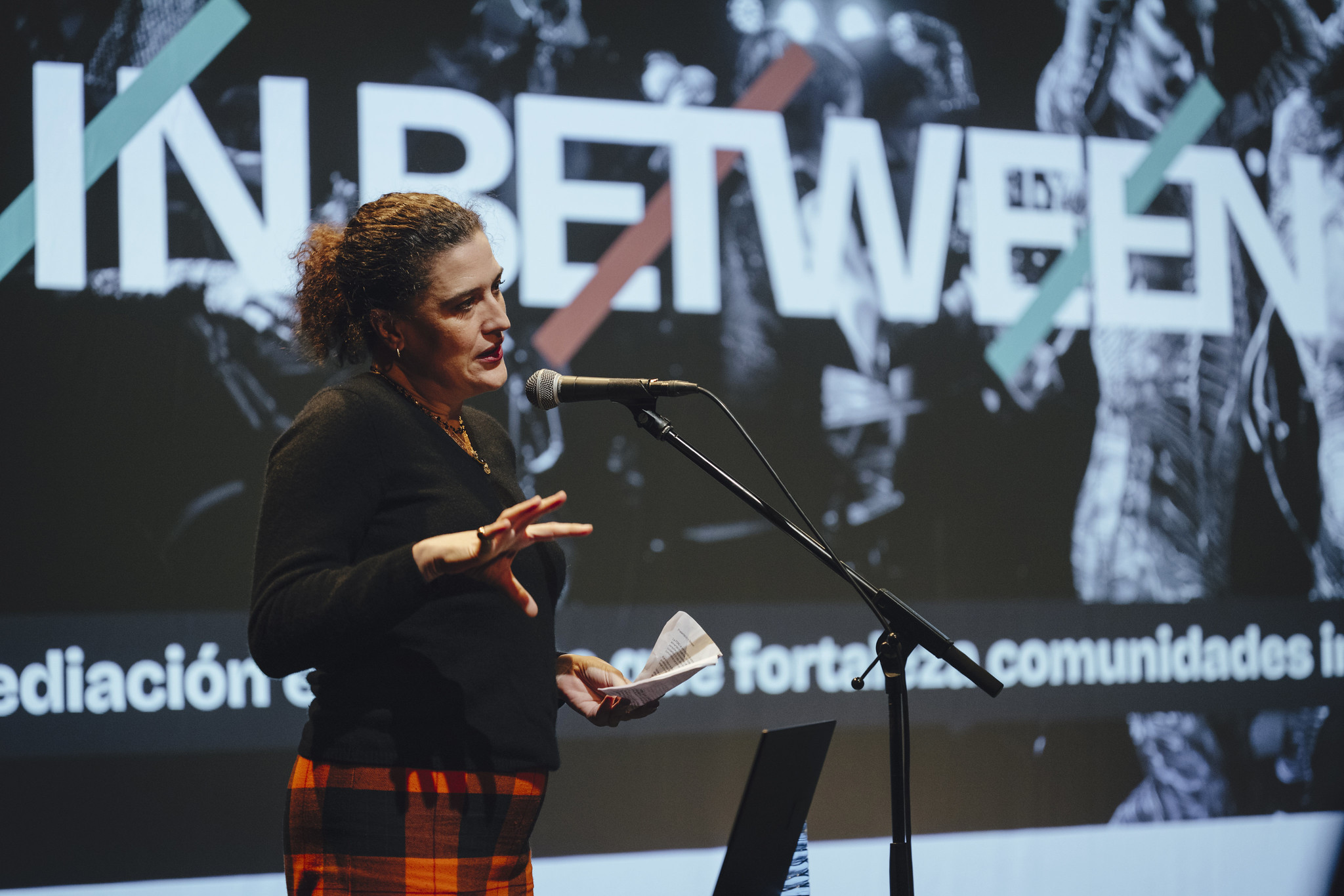 La directora de la Fundación Carasso en España, Lucía Cassani, en su presentación al inicio del evento. (c) Óscar Romero