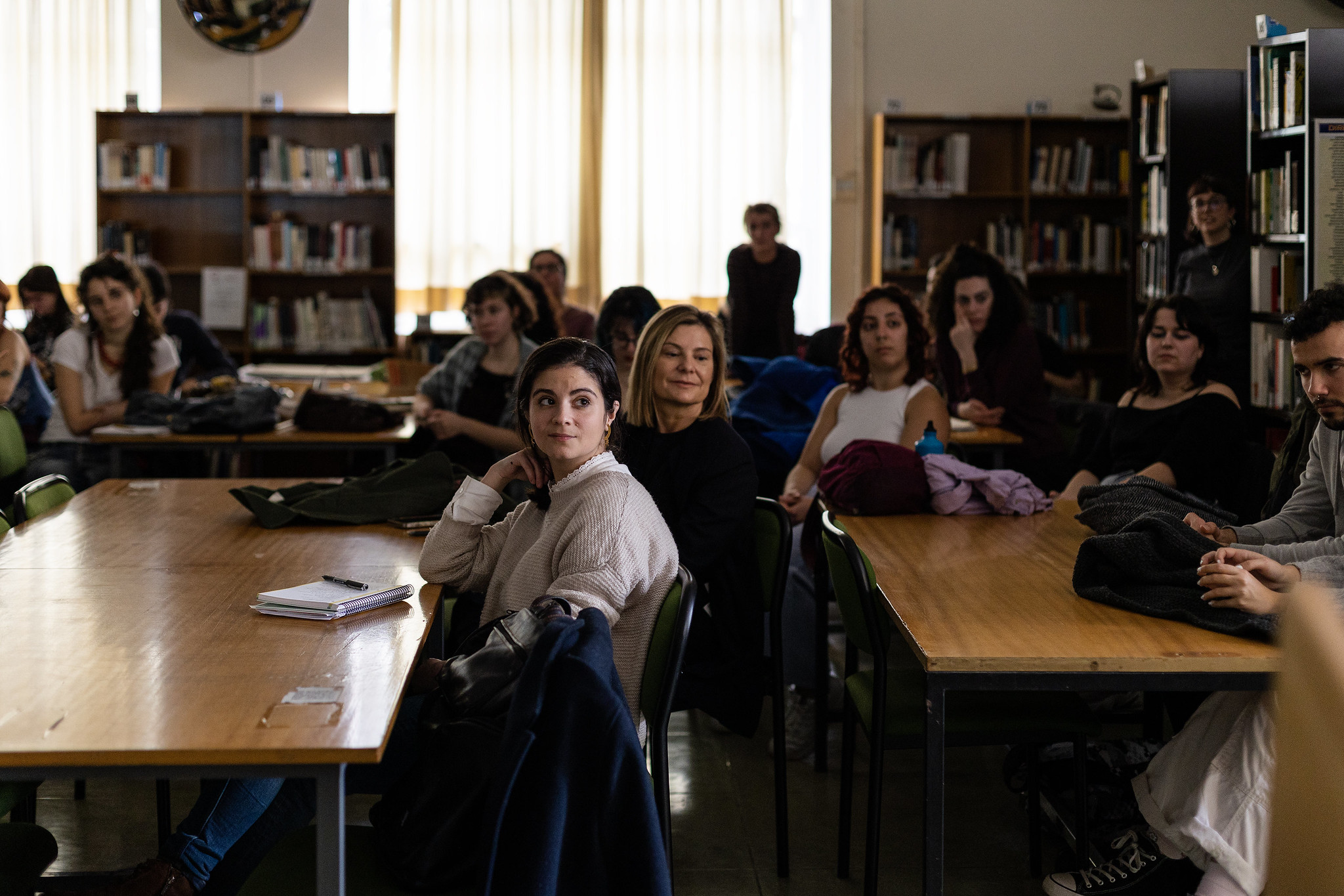 Evento público de la concomitancia Biblioteca Bellas Artes UCM, en Madrid.