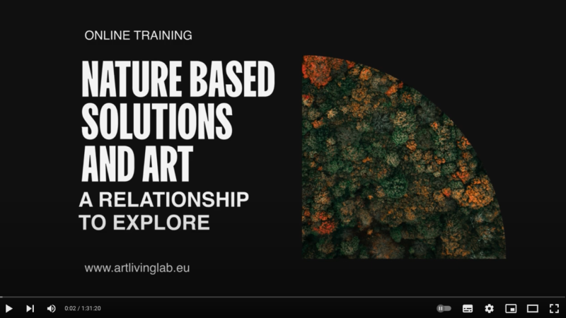 The video of the online workshop is now available: "Nature Based Solutions and art. A relationship to explore".