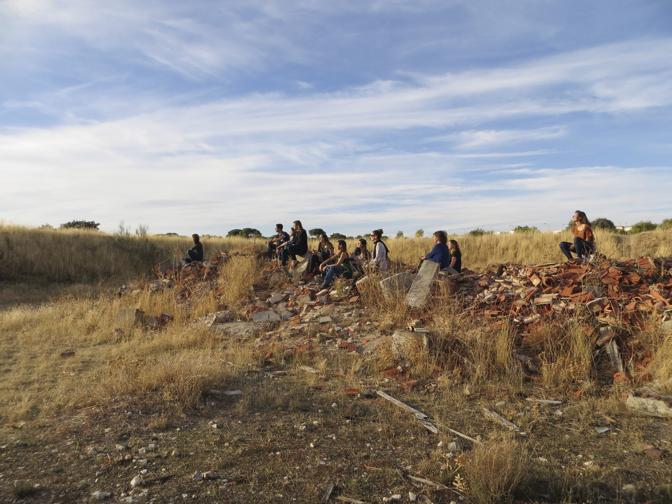 Work 'Atardecer en un descampado de Madrid' ('Sunset in a Madrid open field', 2012) / Photo by the artist